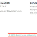 [Prestashop help] How to remove or translate, change “Ecommerce software by PrestaShop™” in footer?