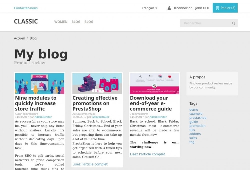 10+ Prestashop Modules to create a blog in your store - 10