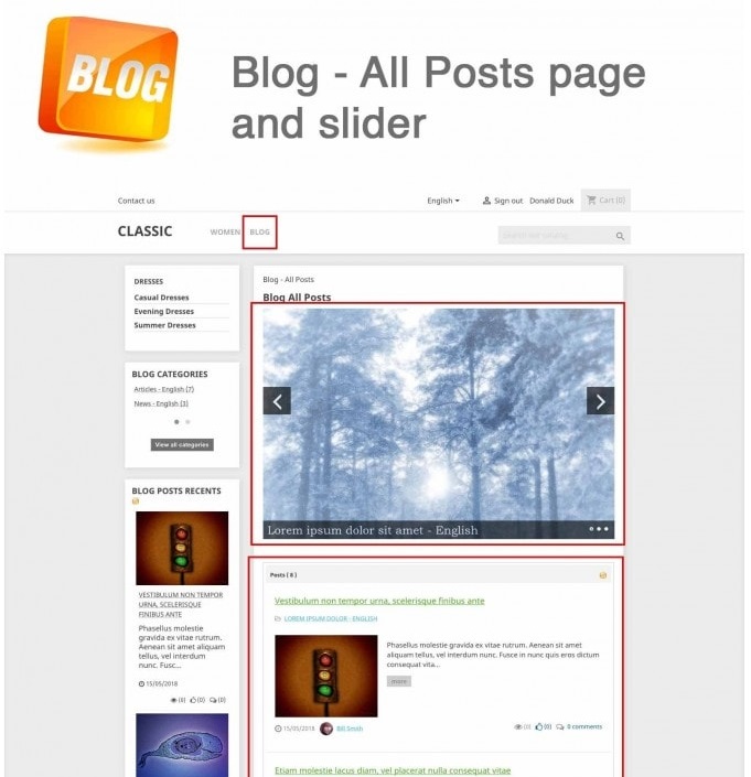 10+ Prestashop Modules to create a blog in your store - 3
