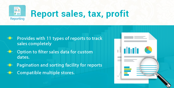 Prestashop Report sales, tax, profit Pro Module