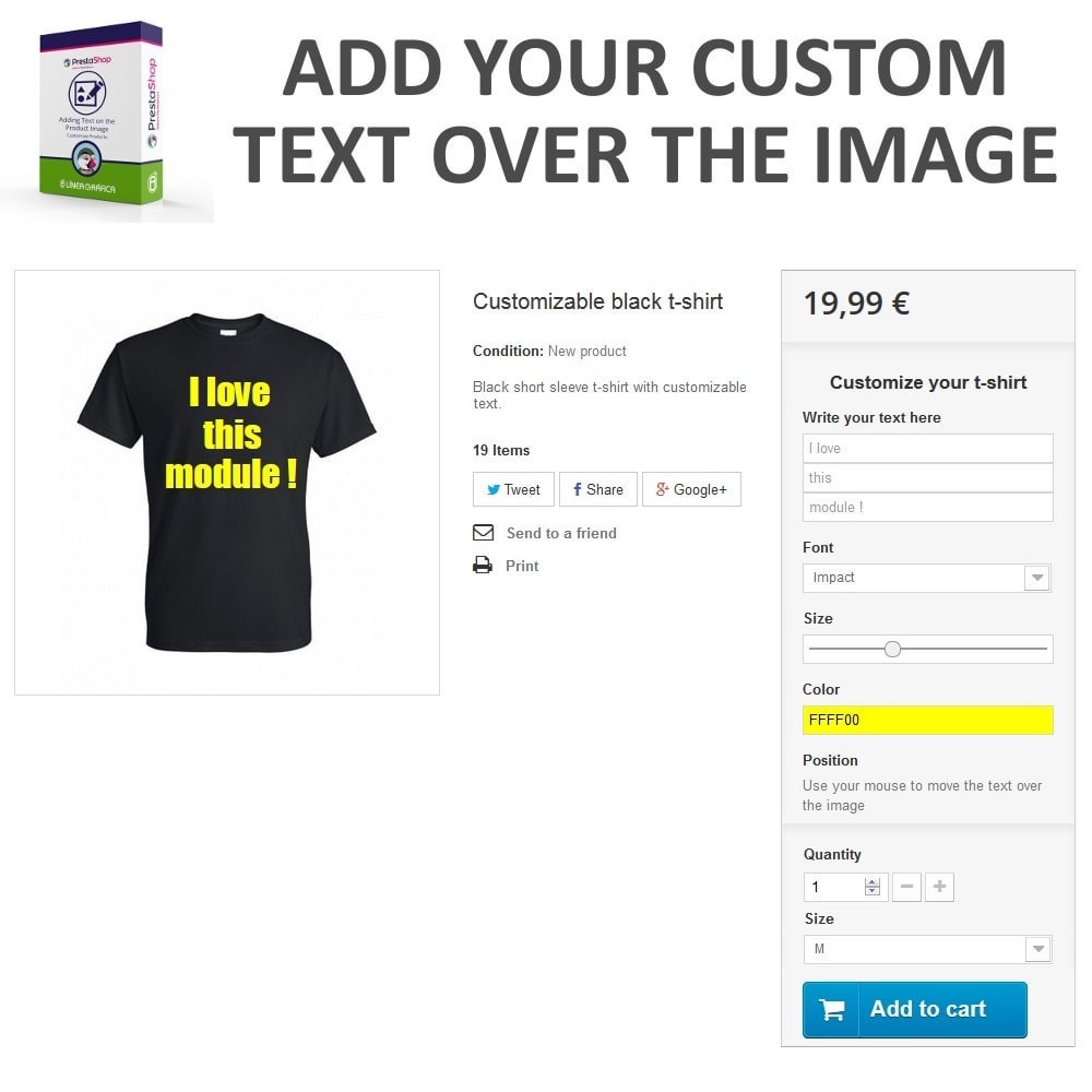 Customize products - Add text to images