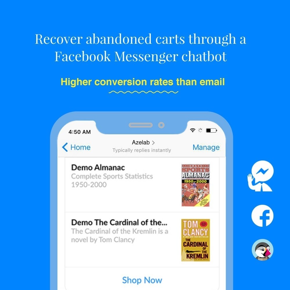 Abandoned Cart Reminder & Messenger Chat Bot Module