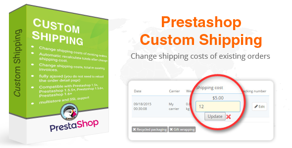 Prestashop Custom Shipping Cost Module