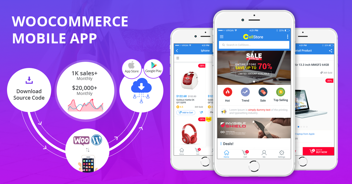 Download Complete Mobile App Solution for Woocommerce ...